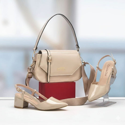 باك: صاك وصباط الكعب فنفس اللون